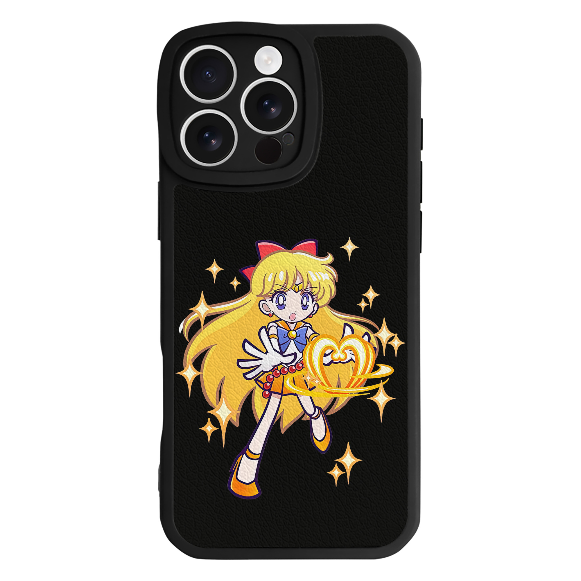 （画像用） 美少女戦士セーラームーン 愛野 美奈子 あいの みなこ Sailor Moon Aino Minako 【iPhone 16シリーズ対応】シリコンスマホケース（レザー調） 材質：シリコン